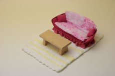 画像1: Lundbyドールハウス/ミニチュア家具 ソファ3点セット (1)