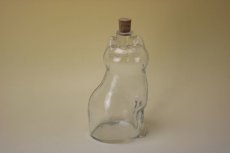 画像4: Royal Krona Lisa Larson Katt decanter/クリスタル デカンタ 猫のガラス瓶 (4)