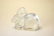 画像1: Royal Krona Lisa Larson Rabbit/クリスタルガラス うさぎ (1)