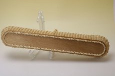 画像7: 北欧　持ち手付き籐の縁チークトレイ　 (7)