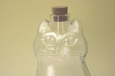 画像2: Royal Krona Lisa Larson Katt decanter/クリスタル デカンタ 猫のガラス瓶 (2)