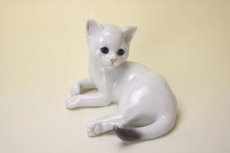 画像1: Royal Copenhagen Cat/ロイヤル・コペンハーゲン 白猫 (1)