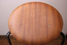 画像3: Vintage teak stool/デンマーク チーク三脚スツール (3)
