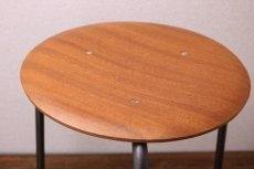 画像2: Vintage teak stool/デンマーク チーク三脚スツール (2)