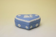 画像1: Wedgwood Box/ウェッジウッド ジャスパー ハートケース (1)