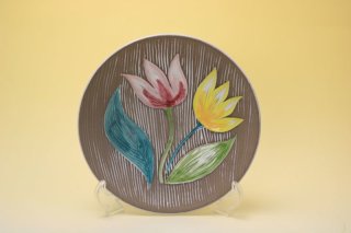 ■現品限り UpsalaEkeby ウプサラエクビー「Fleur」花の陶板 北欧 □現品限り UpsalaEkeby ウプサラエクビー「Fleur」花の陶板