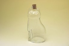 画像1: Royal Krona Lisa Larson Katt decanter/クリスタル デカンタ 猫のガラス瓶 (1)