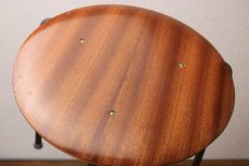 画像2: Vintage teak stool/デンマーク チーク三脚スツール (2)