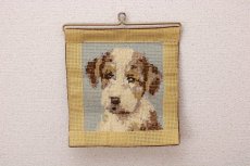 画像3: 北欧ツヴィスト刺繍タペストリー/犬 (3)