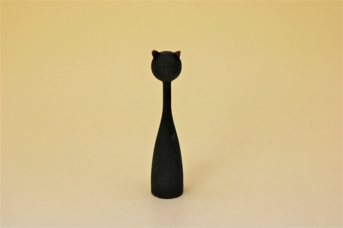画像4: Gunnar Ander Wood Object/グンナー・アンダー オブジェ 黒猫のっぽ (4)
