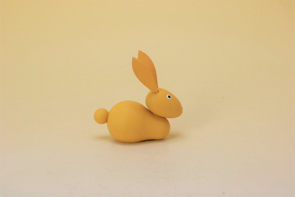 画像5: Gunnar Ander Wood Object/グンナー・アンダー オブジェ 黄うさぎ (5)