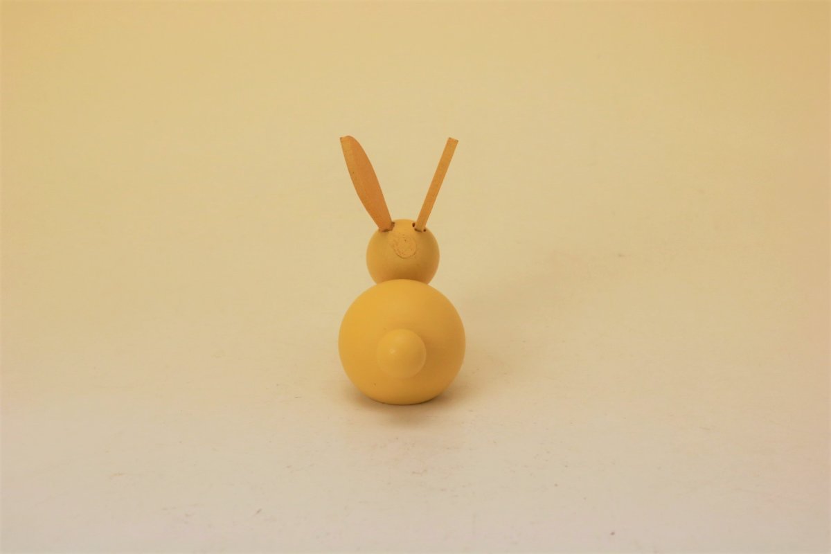 画像4: Gunnar Ander Wood Object/グンナー・アンダー オブジェ 黄うさぎ (4)