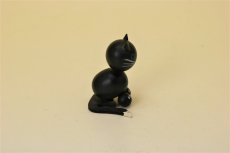 画像5: Gunnar Ander Wood Object/グンナー・アンダー オブジェ 黒チビねこ (5)