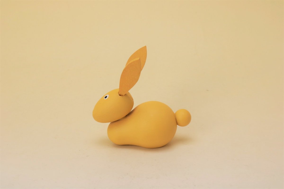 画像3: Gunnar Ander Wood Object/グンナー・アンダー オブジェ 黄うさぎ (3)