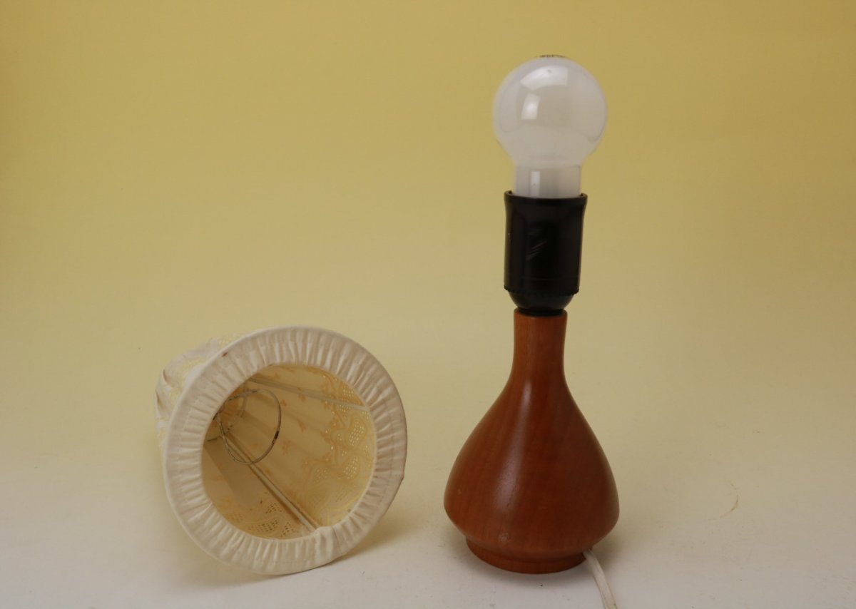 画像12: 北欧ヴィンテージ/チークデスクライト（レース） (12)