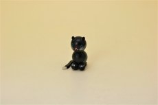 画像1: Gunnar Ander Wood Object/グンナー・アンダー オブジェ 黒チビねこ (1)