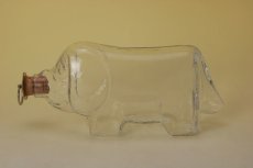 画像1: Royal Krona Lisa Larson Dog decanter/クリスタル デカンタ  犬のガラス瓶 (1)