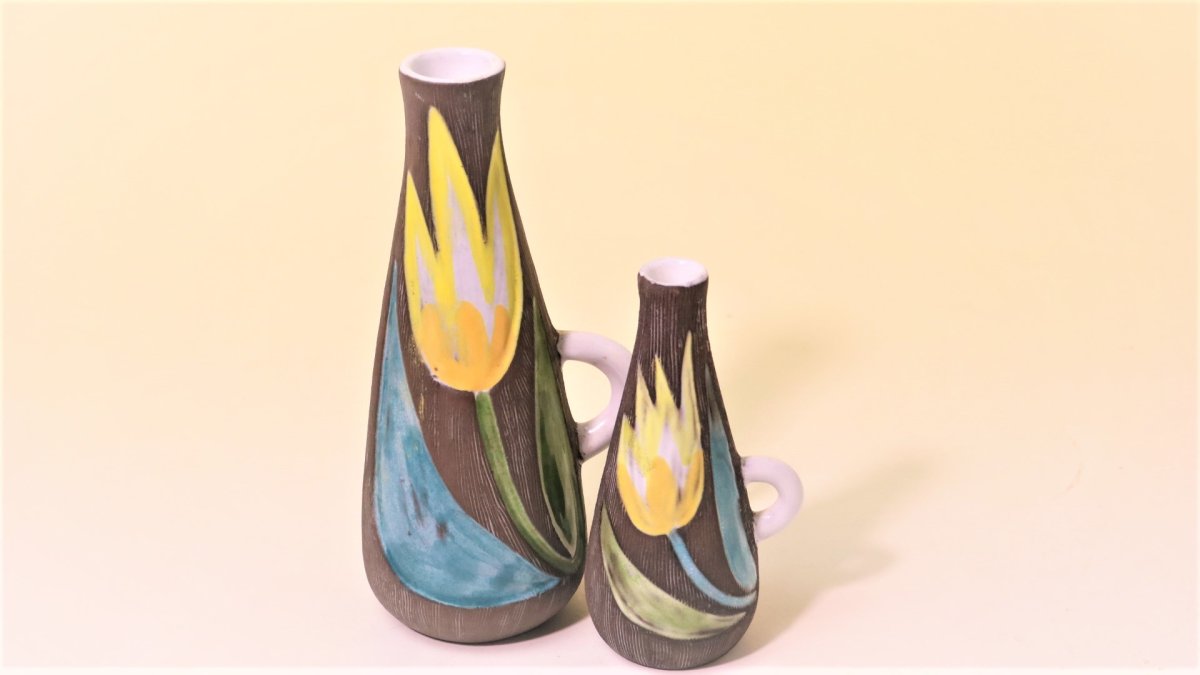 画像11: Upsala Ekeby Mari Simmulson/マリー・シミュルソン フラワーベース (11)