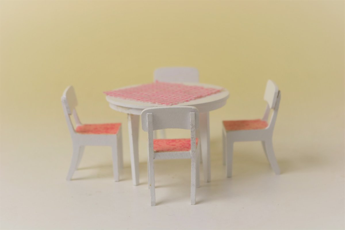 画像2: Lundbyドールハウス/ミニチュア家具 ダイニングセット (2)