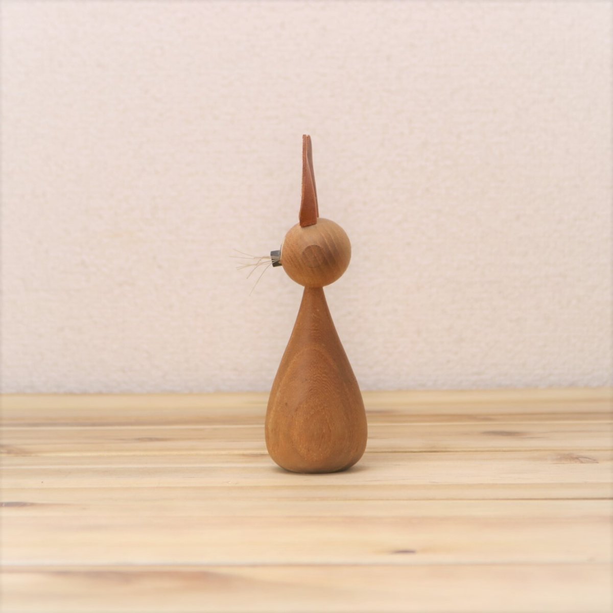 画像8: 北欧チークオブジェ/チークのウサギ (8)