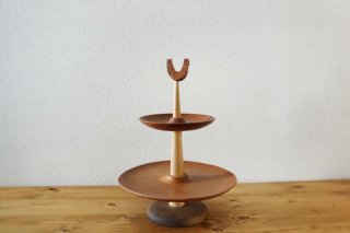 北欧ビンテージ Karl Holmberg チーク材トレイ 木製トレイ