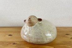 画像1: Ceramic sheep figure/セラミック 羊 (1)