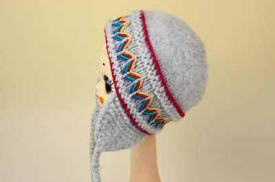 画像1: 北欧 フィンランド/手編みのニット帽