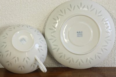 画像3: ARABIAアラビア Riceライス/ティーカップ＆ソーサー