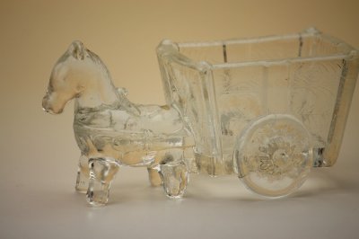 画像2: 北欧　ガラスオブジェ/馬車（Ｓ）