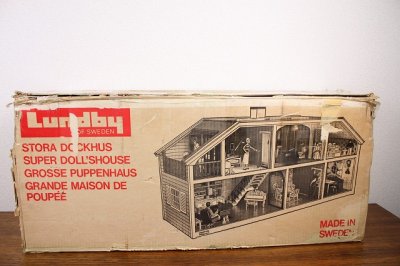 画像3: 北欧アンティーク　ドールハウス/Ｌｕｎｄｂｙ　Ｓｗｅｄｅｎ”60　大型 （オリジナル箱入り）