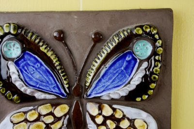 画像1: Ｊie Gantofta Annika Kihlman/バタフライ 蝶の陶板
