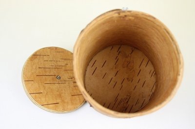 画像3: 北欧 白樺ボックス/円筒木箱