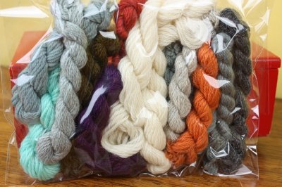 画像1: 北欧ウール　刺繍毛糸15本セット/ミックス