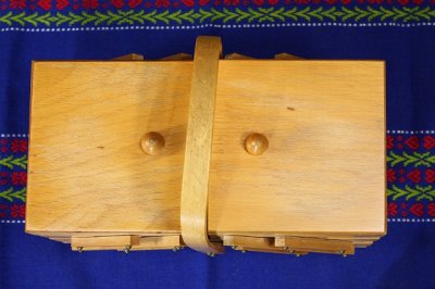 画像3: 北欧のヴィンテージ木製ソーイングボックス