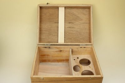 画像1: 北欧アンティーク 木箱/ソーイングボックス
