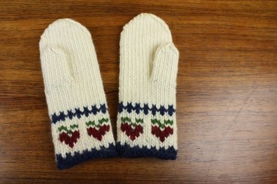 画像2: ミトン手袋/手編み