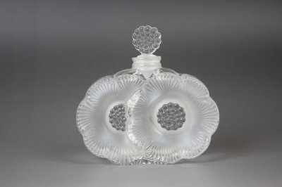 画像1: Lalique Deux Fleursラリックドゥ・フルール/フレグランスボトル ガラスの香水瓶