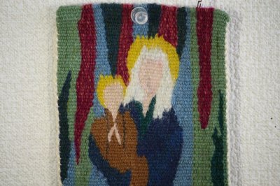 画像2: 北欧織物　フレミッシュ織　母子/BG