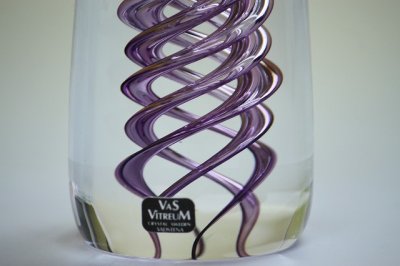 画像1: Vas Vitreum Crystalグロリアオーキッド ベース/ クリスタルガラス キャンドルホルダー