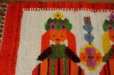 画像1: 北欧織物　フレミッシュ織り/フレンズ