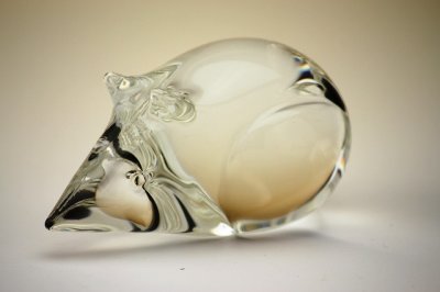 画像2: 北欧ガラスオブジェ/ハリネズミ　
