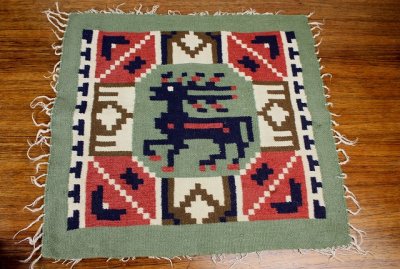 画像2: 北欧織物　フレミッシュ織り/タペストリー鹿