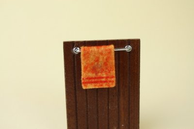 画像1: ドールハウス　ミニチュア/木製タオルかけ