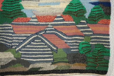 画像3: 北欧織物　フレミッシュ織　風景