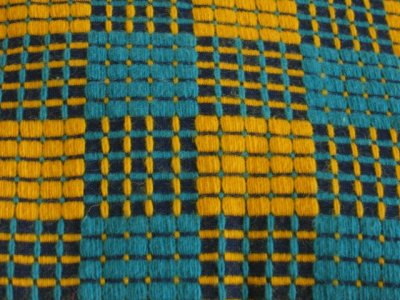 画像1: 手織　北欧織物クッションＧ　