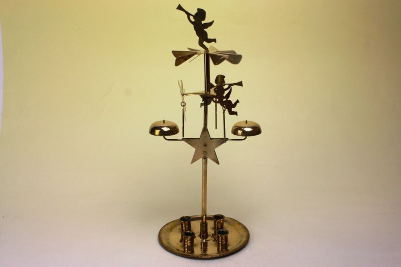 画像1: 真鍮のキャンドルホルダー/Angel Chimes 天使の鐘 (1)
