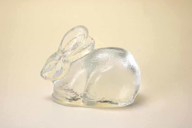 画像1: Royal Krona Lisa Larson Rabbit/クリスタルガラス うさぎ (1)